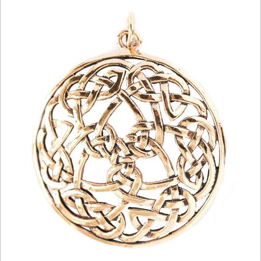 Keltische Verbundenheit Bronze Anhänger Schmuck - Keltische Knoten - 48x39mm