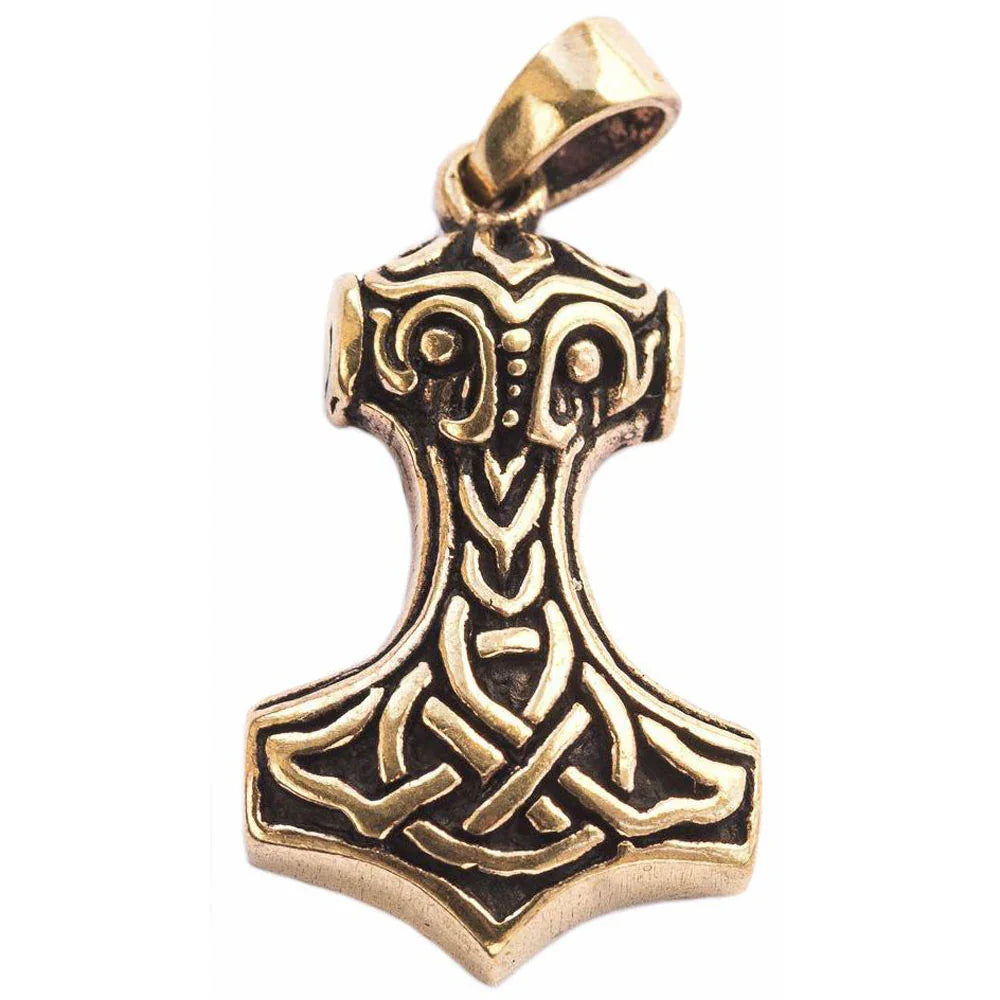 Anhänger Hammer des Thor, Mjölnir Wikinger Bronze Schmuck Viking