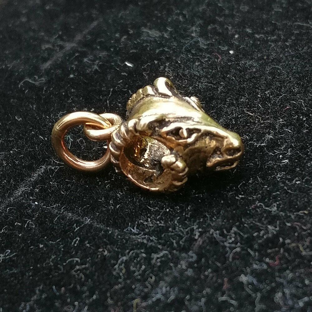 Widderkopf Anhänger Bronze Anhänger Schmuck - Sonstige Tiere - 10x20mm