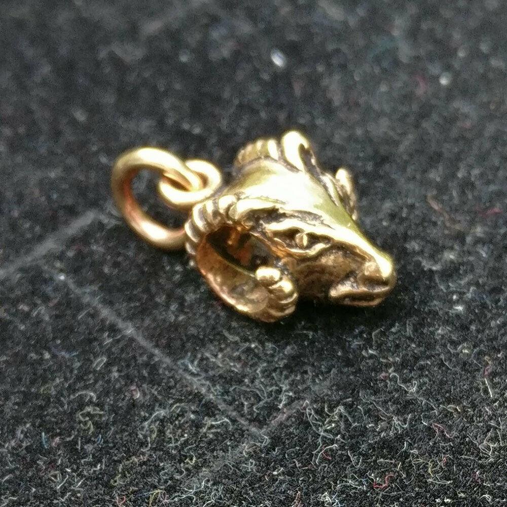 Widderkopf Anhänger Bronze Anhänger Schmuck - Sonstige Tiere - 10x20mm