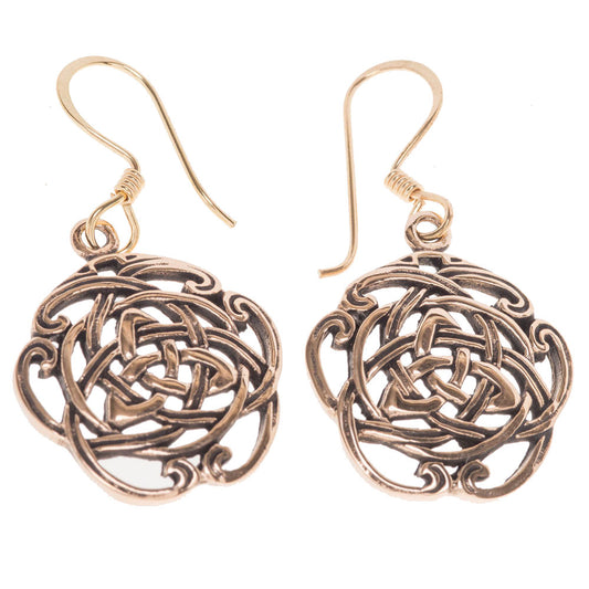 Ohrhänger, Ohrringe Celtic Nordischer Bronze Ohrschmuck Keltische Knoten