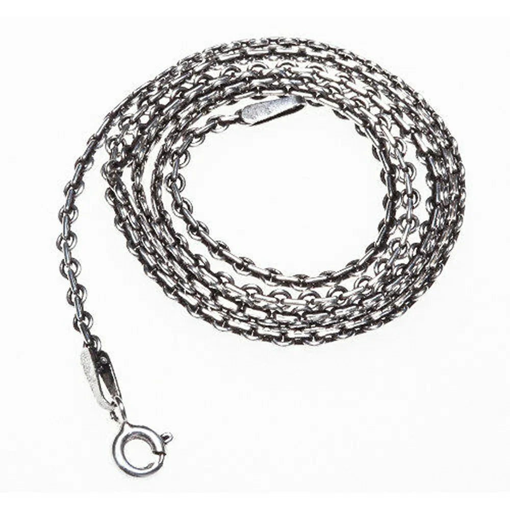 Dunkle Silberketten Mittelalter 925 Silber Kette Halskette fein-m