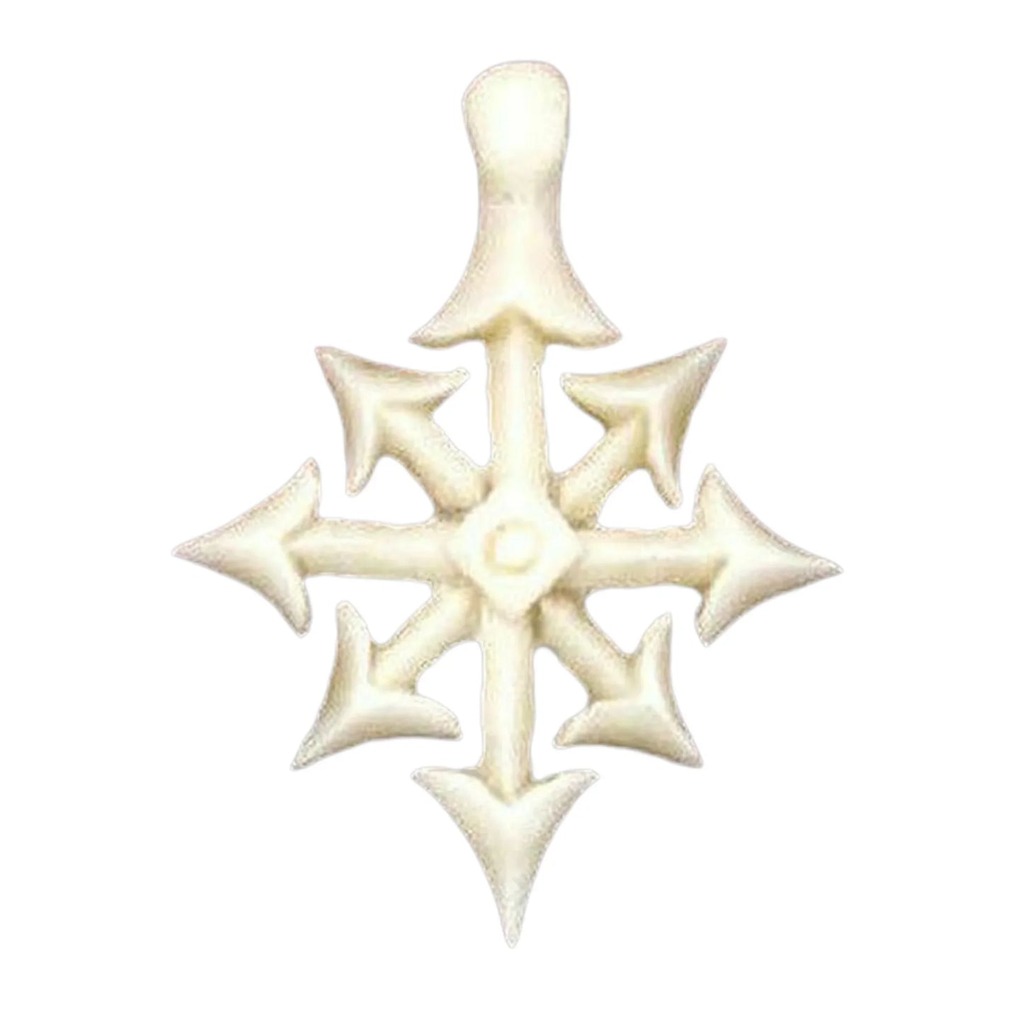 Knochen Chaos Stern Anhänger Schmuck 35x29mm