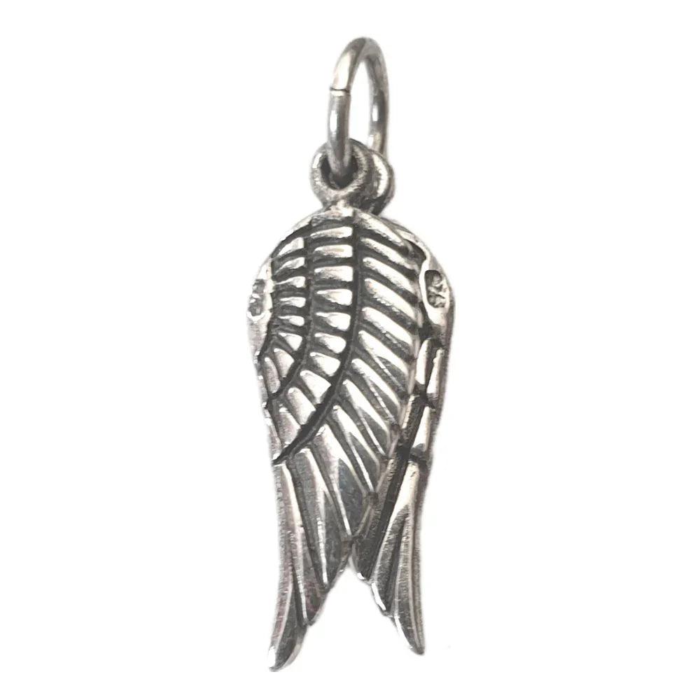 Anhänger Zwei Engelsflügel beweglich 925er Silber 29x30mm