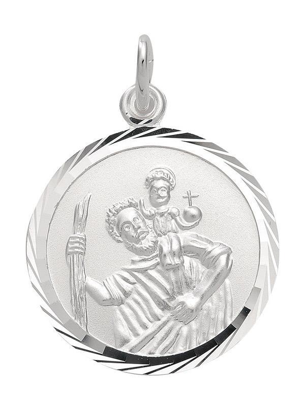Anhänger Medaillen Christophorus 925 Silber