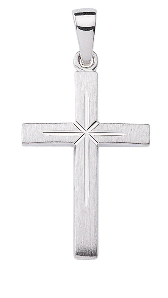 Anhänger Kreuz 925 Silber rhodiniert