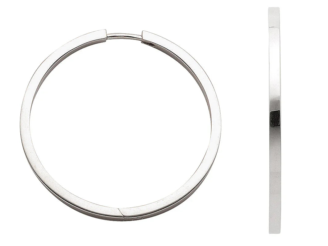 Creolen 925 Silber rhodiniert