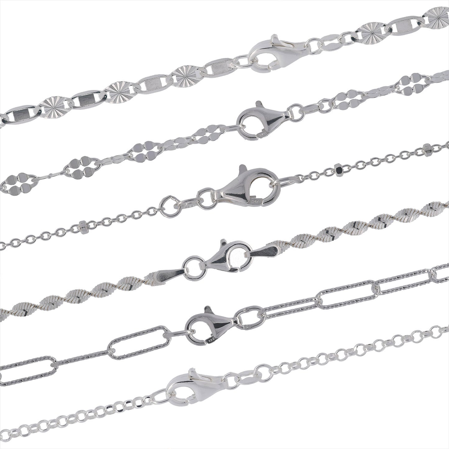 Silberketten Halsketten - echt 925 Sterlingsilber - Made in Germany