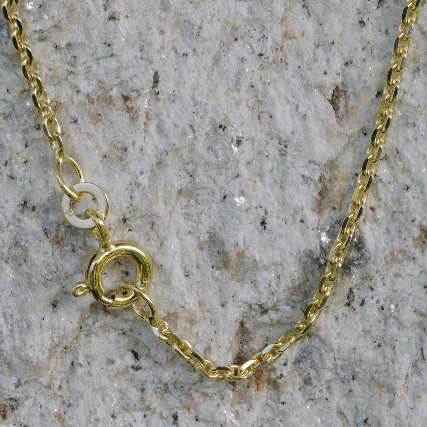 Ankerkette diamantiert Halskette - 333 - 8 Karat Gold