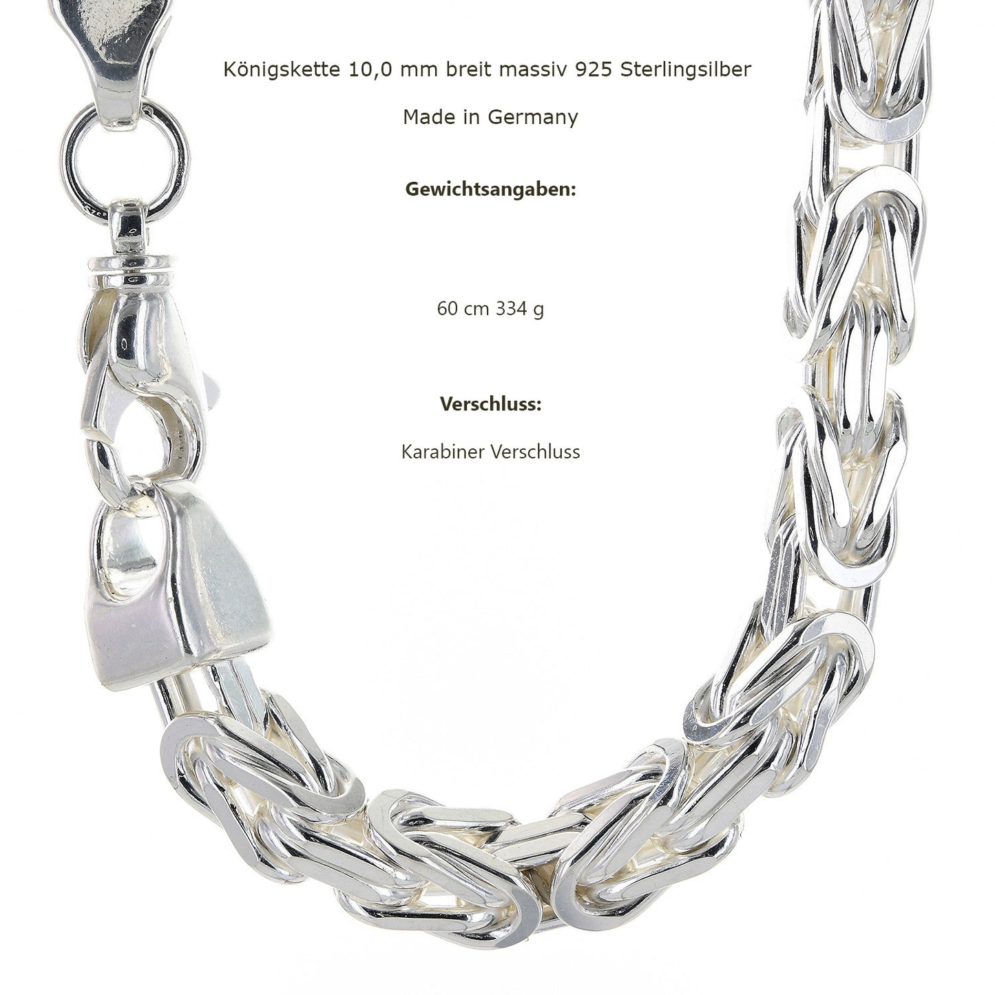 Silberkette Königskette Halsketten & Armketten echt 925 Sterlingsilber