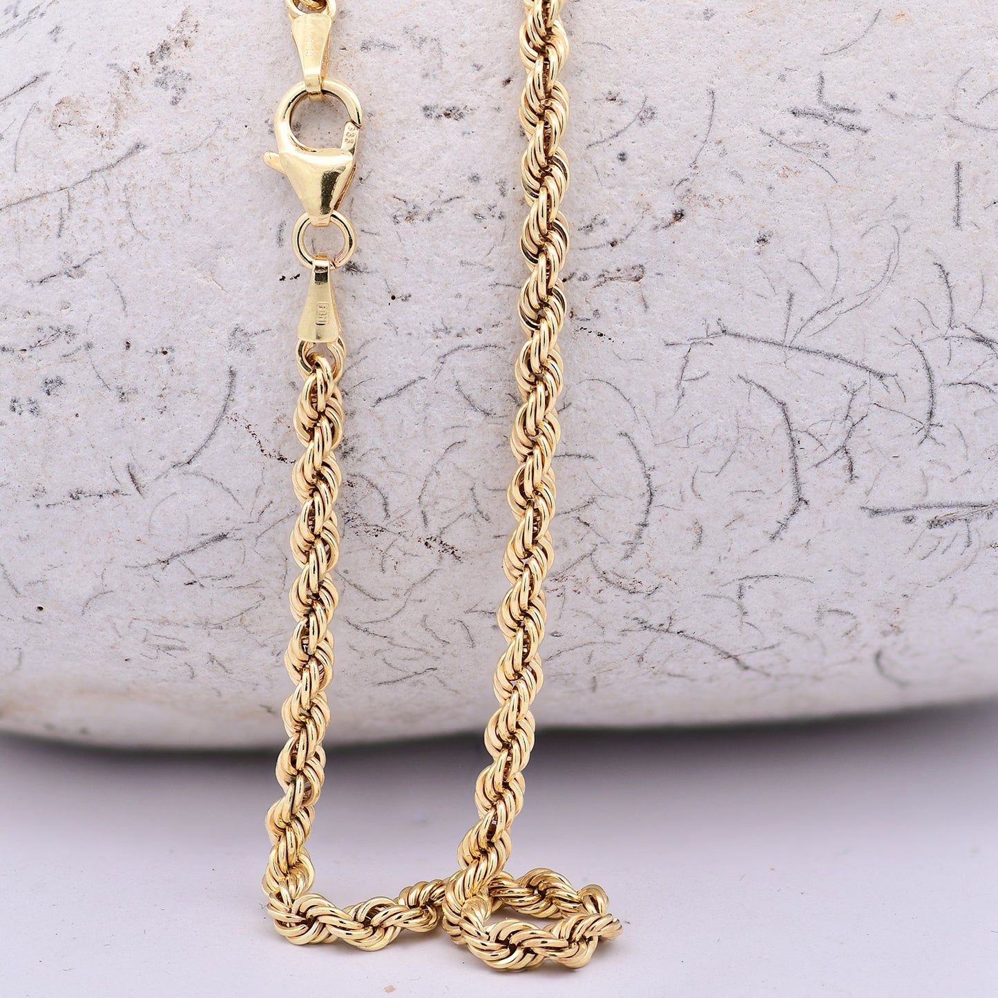 Edle Kordelkette Halskette - 333 - 8 Karat Gold Juwelier Qualität