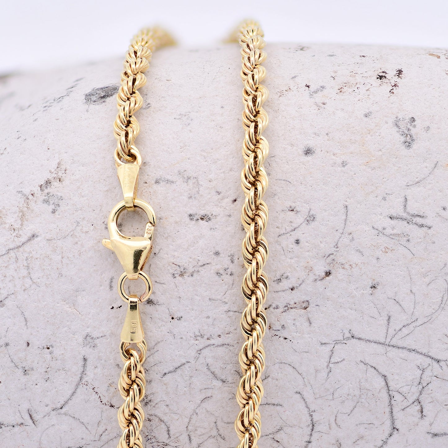 Edle Kordelkette Halskette - 333 - 8 Karat Gold Juwelier Qualität