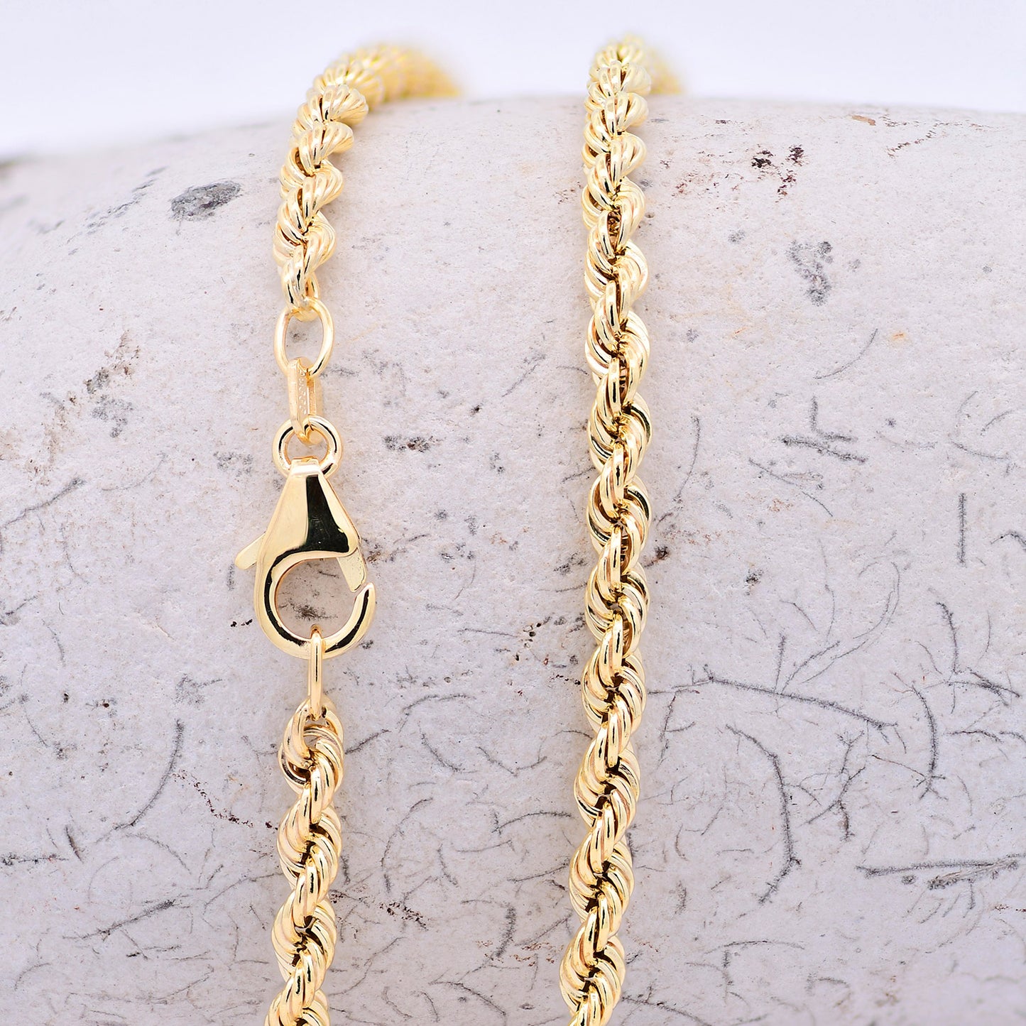 Edle Kordelkette Halskette - 333 - 8 Karat Gold Juwelier Qualität