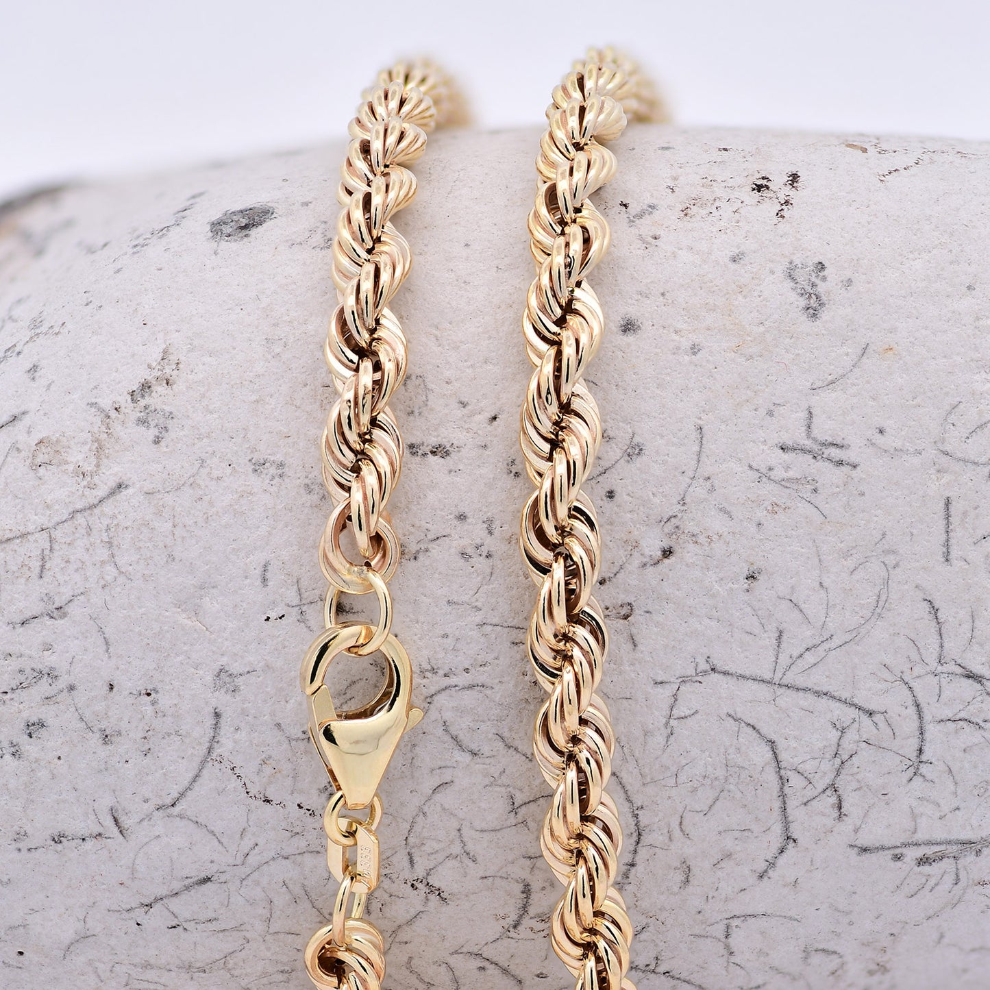 Edle Kordelkette Halskette - 333 - 8 Karat Gold Juwelier Qualität