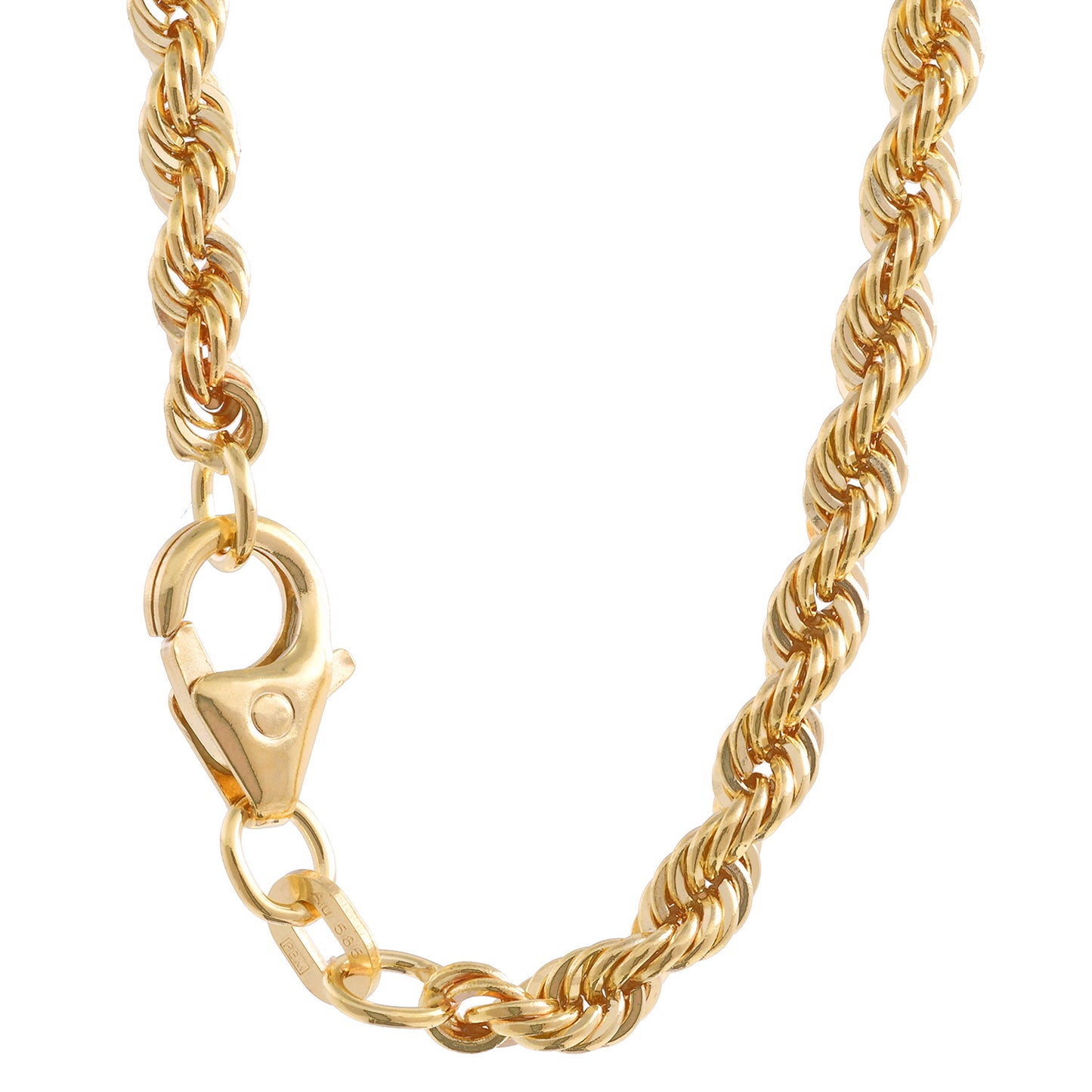 Edle Kordelkette Halskette - 585 - 14 Karat Gold Juwelier Qualität