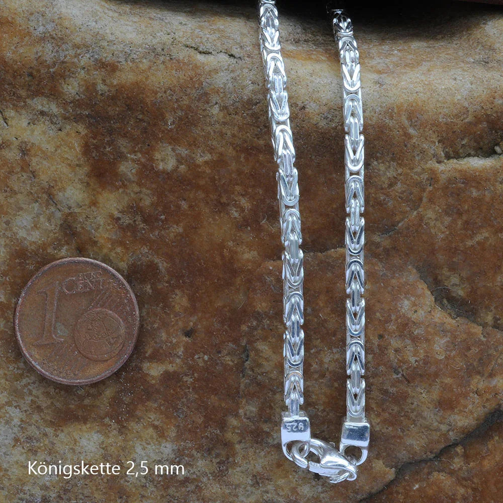 Königskette Halskette 925 Sterlingsilber Auswahl