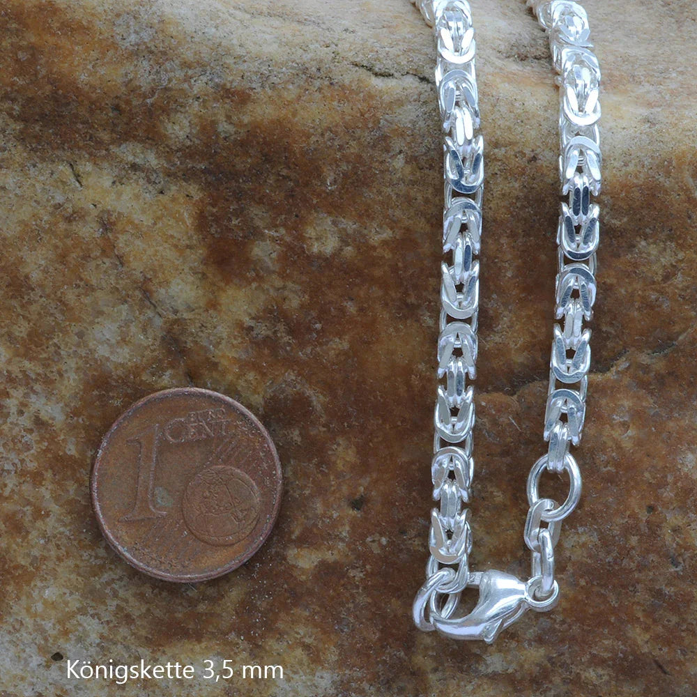 Königskette Halskette 925 Sterlingsilber Auswahl