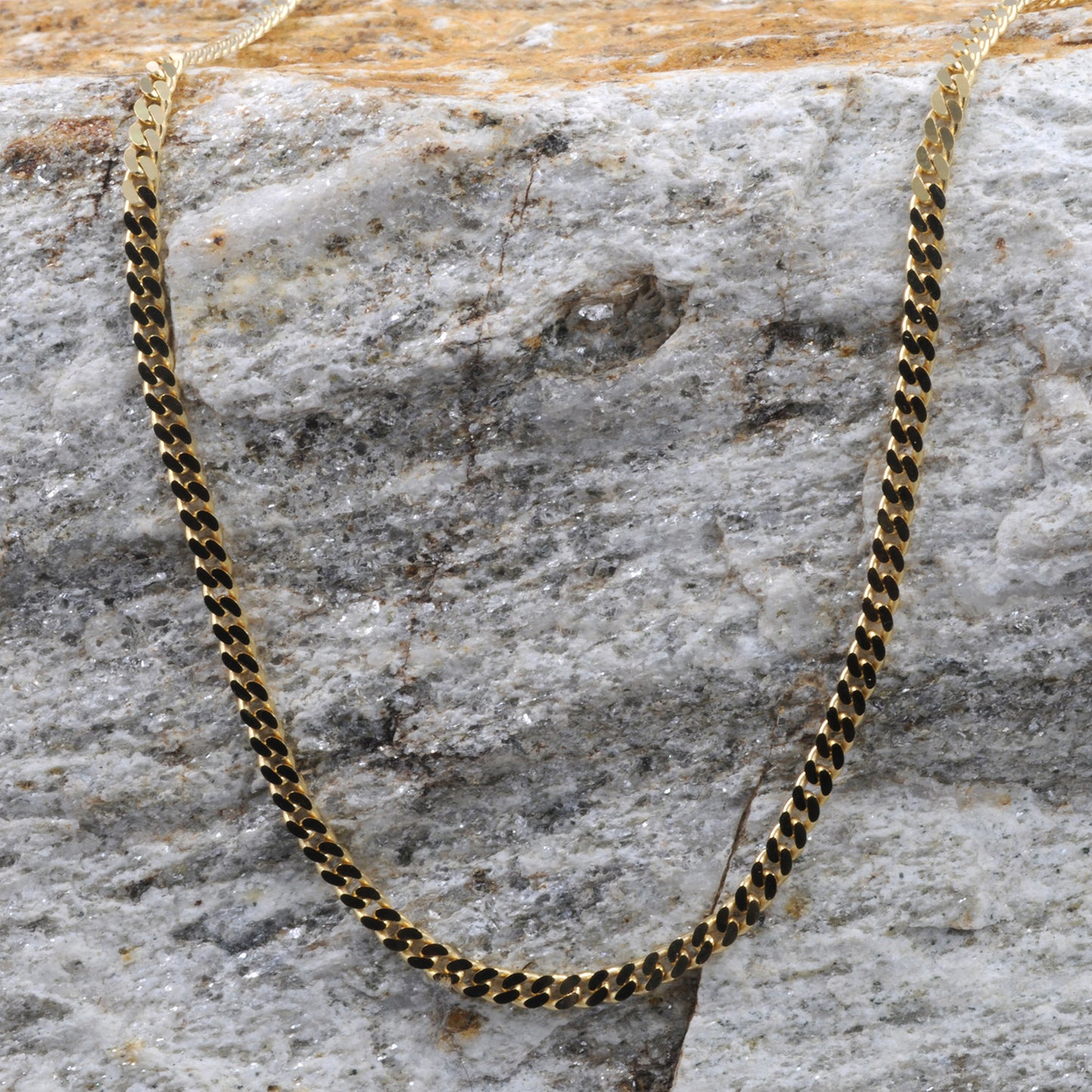Goldkette Panzerkette Länge 70cm - Breite 2,4mm - 333-8 Karat Gold