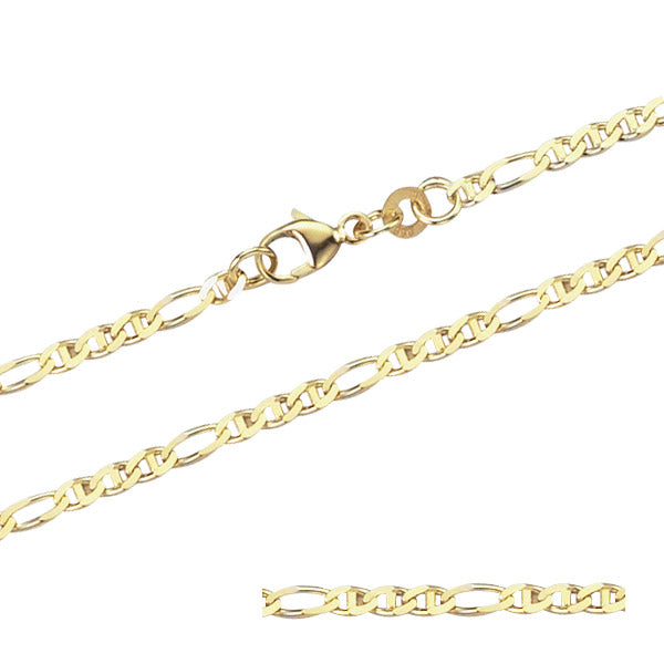 2,5 mm 42 cm 333 - 8 Karat Gelbgold Panzerkette massiv Gold hochwertige Halskette 4 g