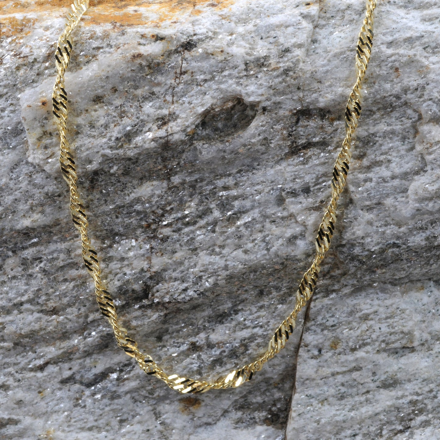 Goldkette Singapurkette Länge 42cm - Breite 2,2mm - 333-8 Karat Gold