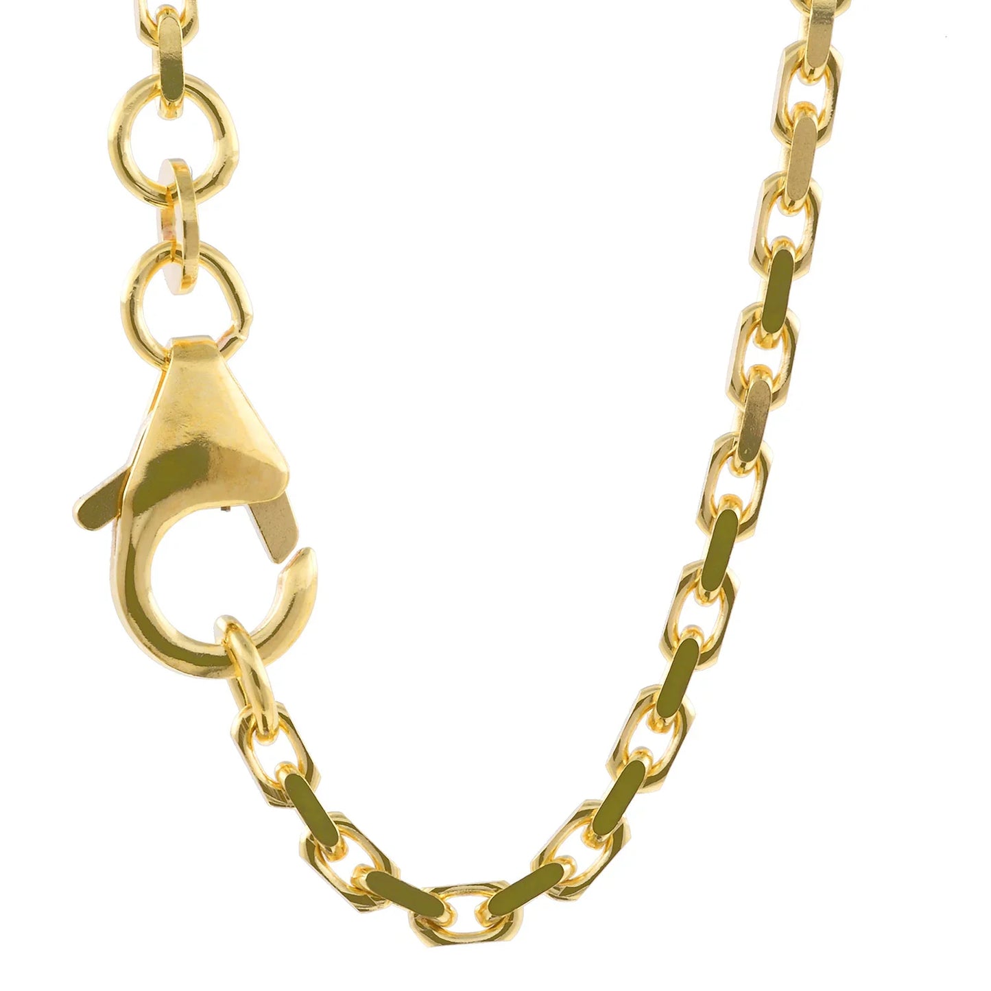 Ankerkette diamantiert Länge 18,5cm - Breite 1,8mm - 333-8 Karat Gold
