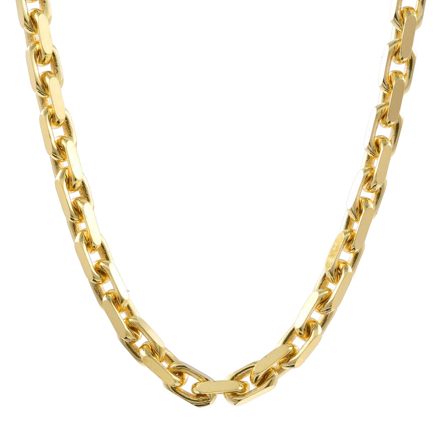 Ankerkette diamantiert Länge 45cm - Breite 2,5mm - 333-8 Karat Gold