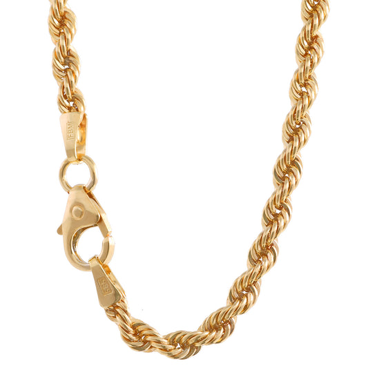 Goldkette Kordelkette Länge 50cm - Breite 2,7mm - 333-8 Karat Gold