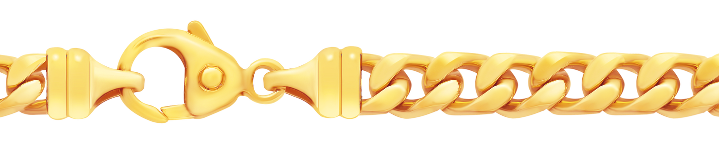 4,8 mm 50 cm 585 - 14 Karat Gold Halskette Panzerkette massiv Gold hochwertige Goldkette 40,3 g