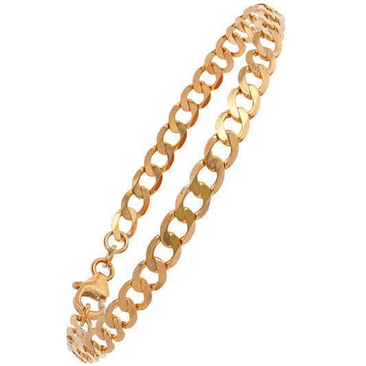 Goldarmband Panzerkette Armkette Breite 5,0 mm weit 585 -14 Karat Gold