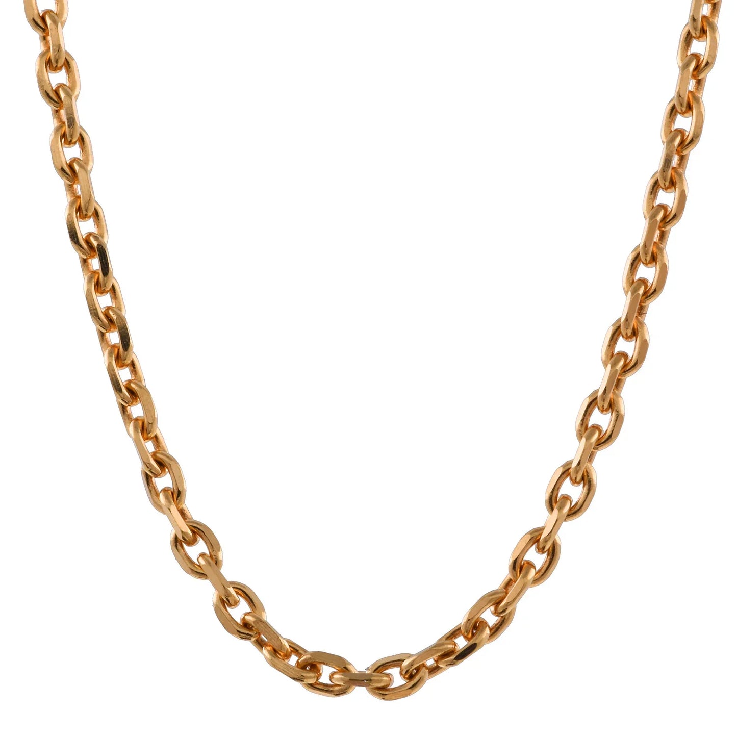 Ankerkette diamantiert Länge 42cm - Breite 1,3mm - 750-18 Karat Gold