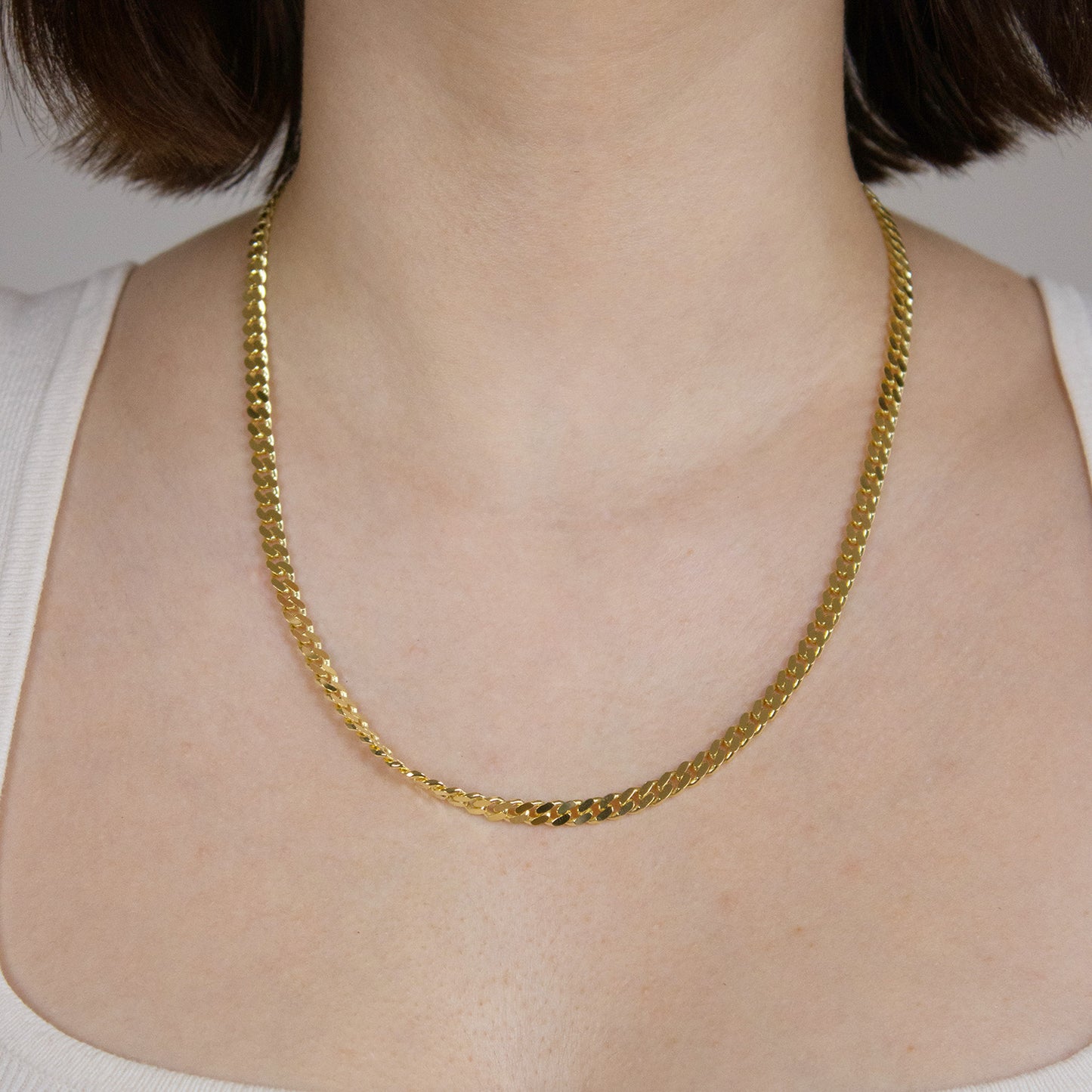 Edle massive Goldkette Panzerkette Halskette aus 333 - 8 Karat Gold