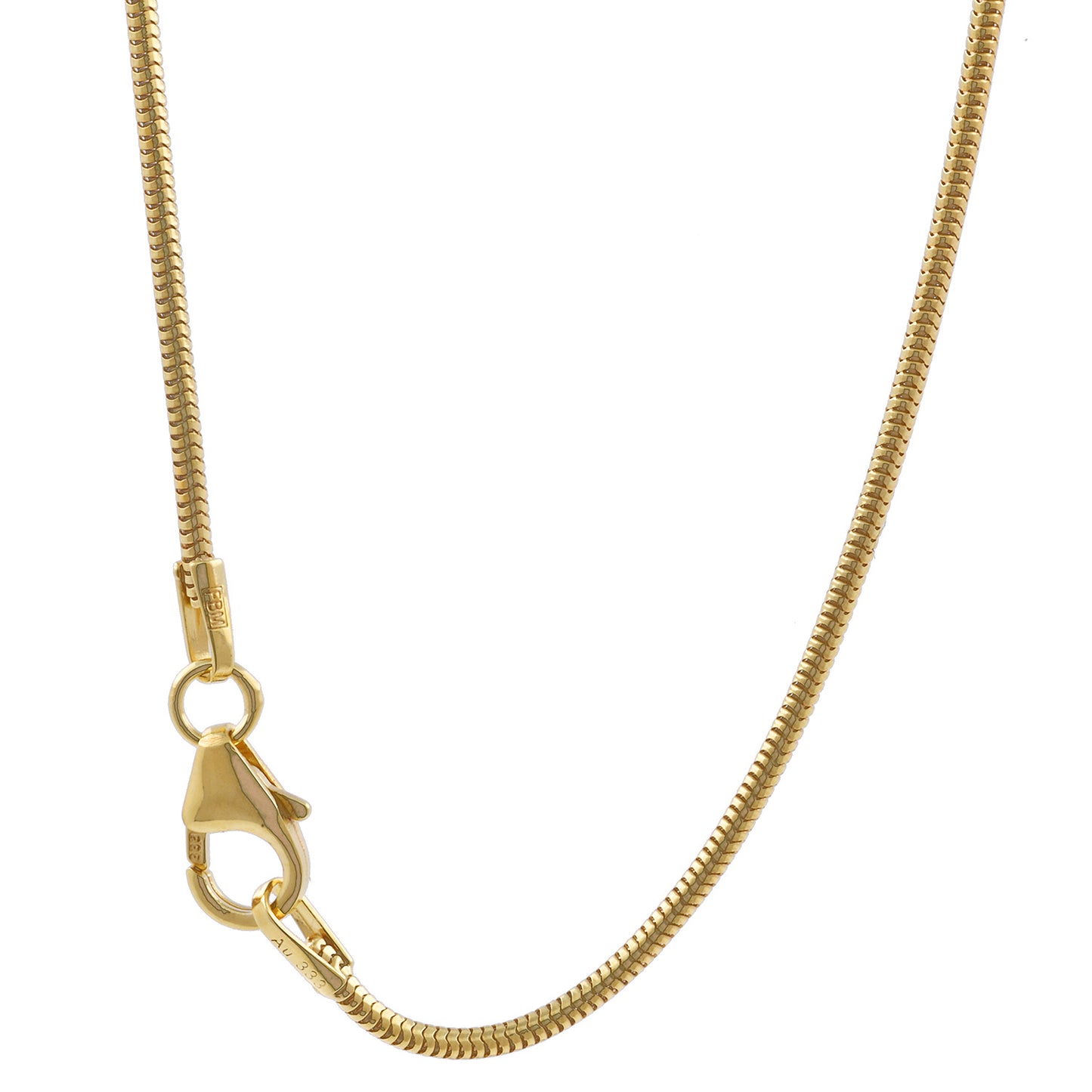 Edle Massive Goldkette Schlangenkette rund Halskette 333- 8 Karat Gold