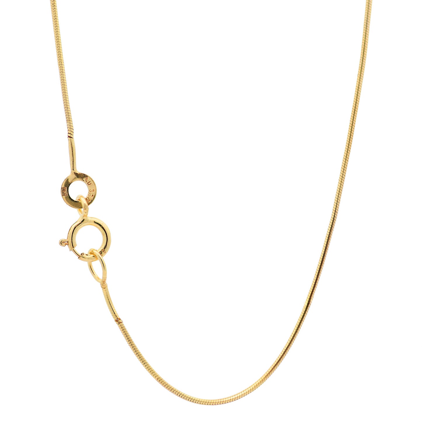 Edle Massive Goldkette Schlangenkette rund Halskette 333- 8 Karat Gold