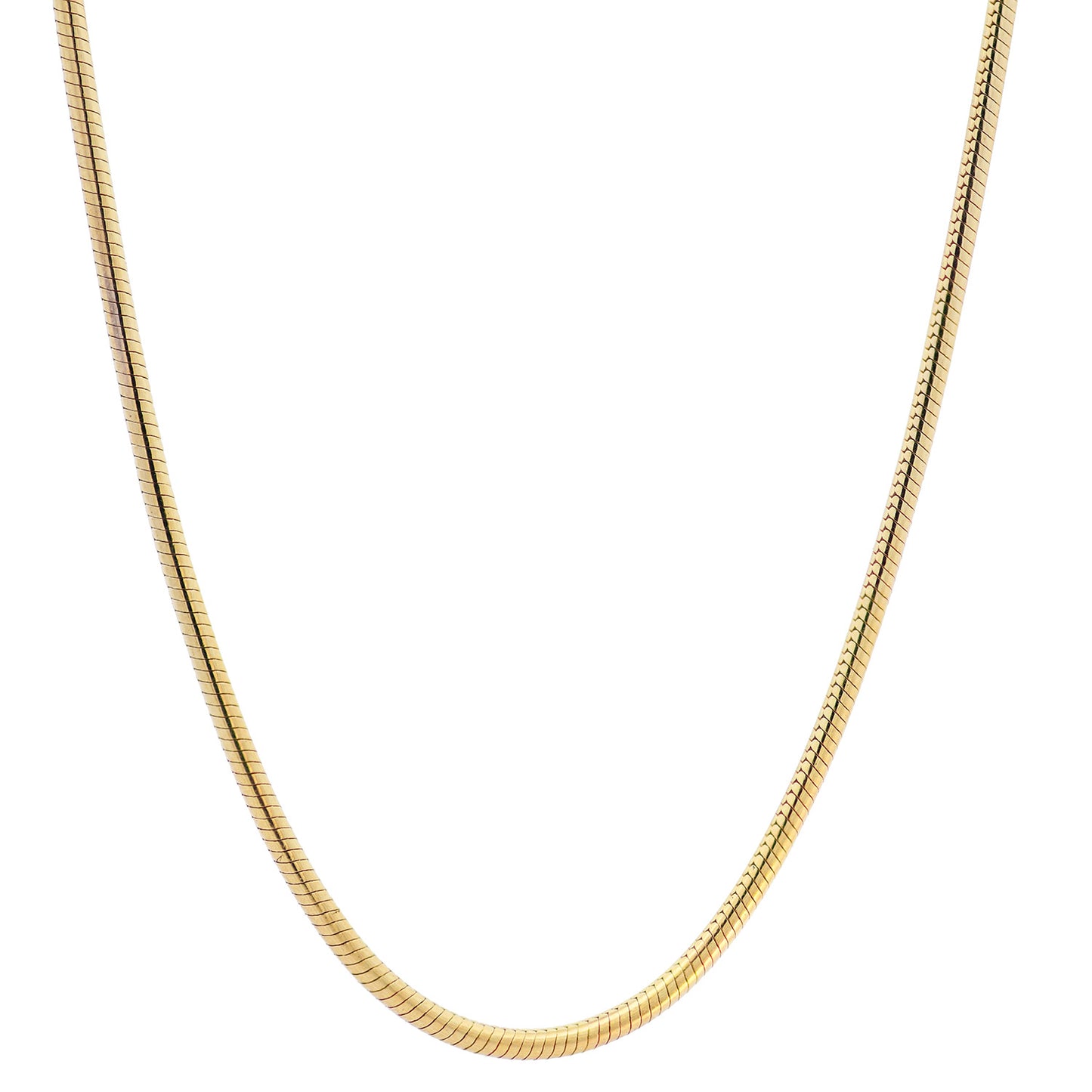 Edle Massive Goldkette Schlangenkette rund Halskette 333- 8 Karat Gold