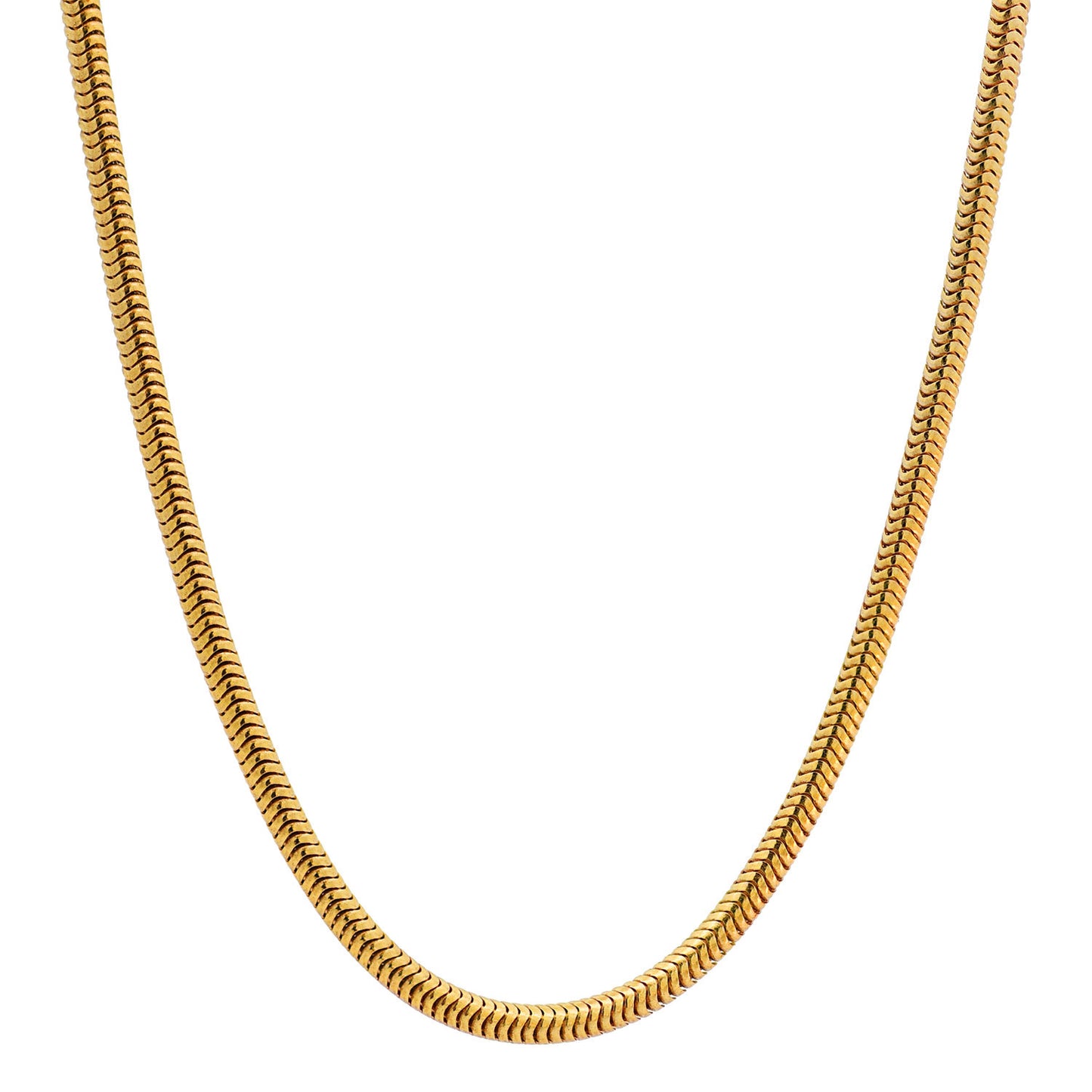 Edle Massive Goldkette Schlangenkette rund Halskette 333- 8 Karat Gold