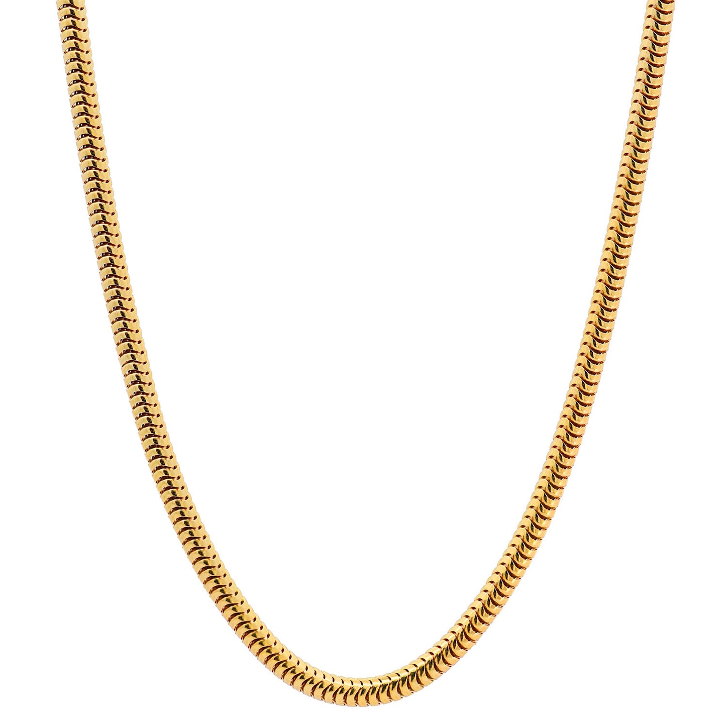 Edle Massive Goldkette Schlangenkette rund Halskette 333- 8 Karat Gold