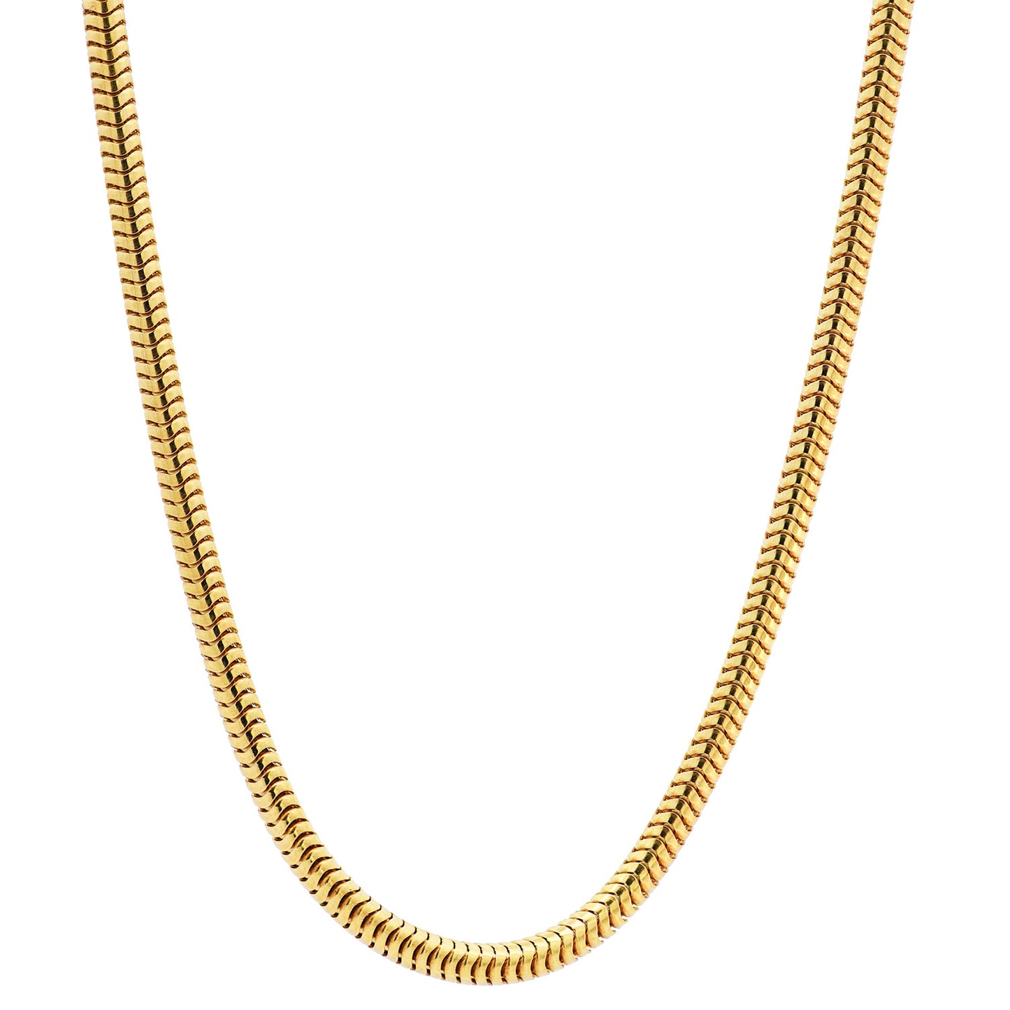 Edle Massive Goldkette Schlangenkette rund Halskette 333- 8 Karat Gold