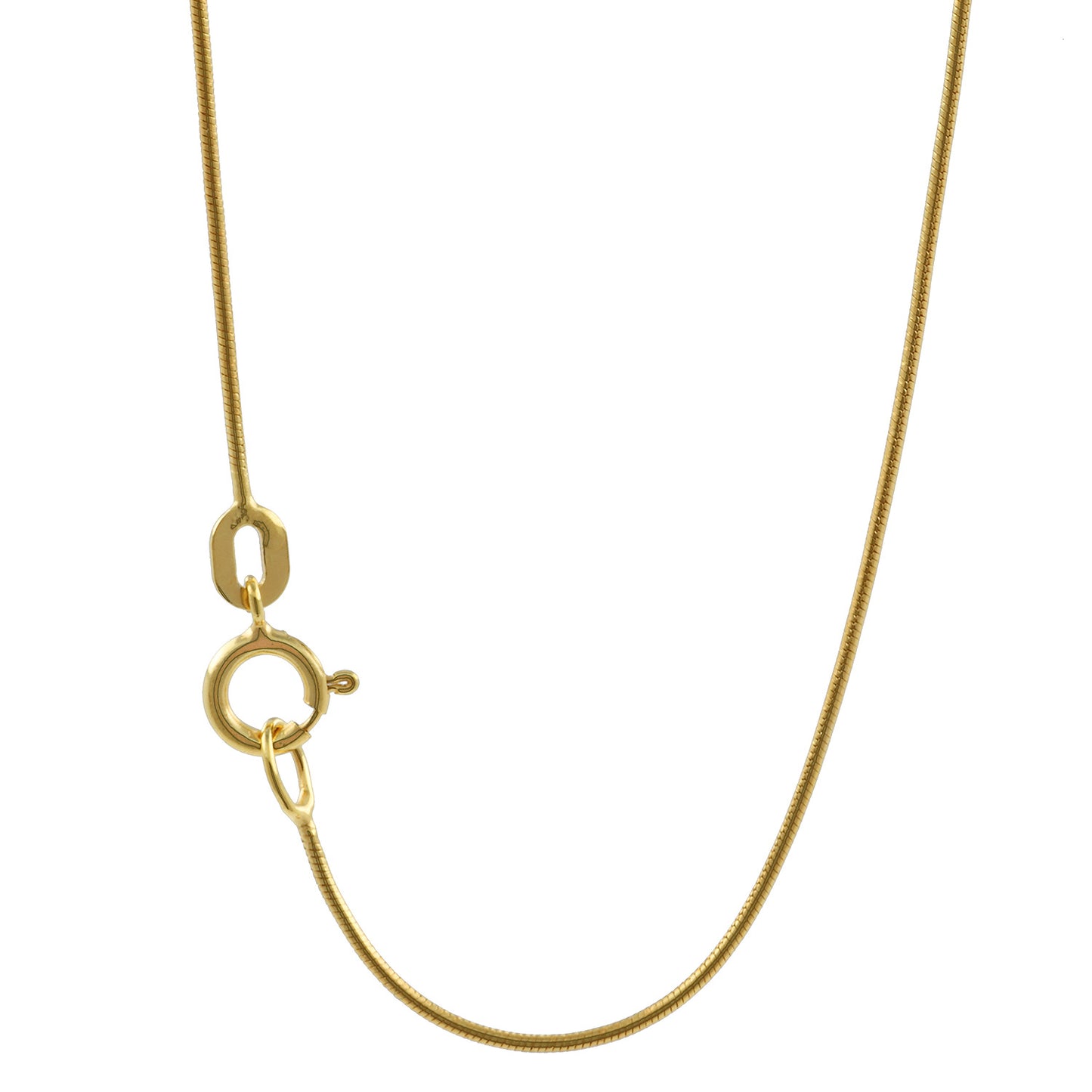 Edle Massive Goldkette Schlangenkette rund Halskette 585-14 Karat Gold
