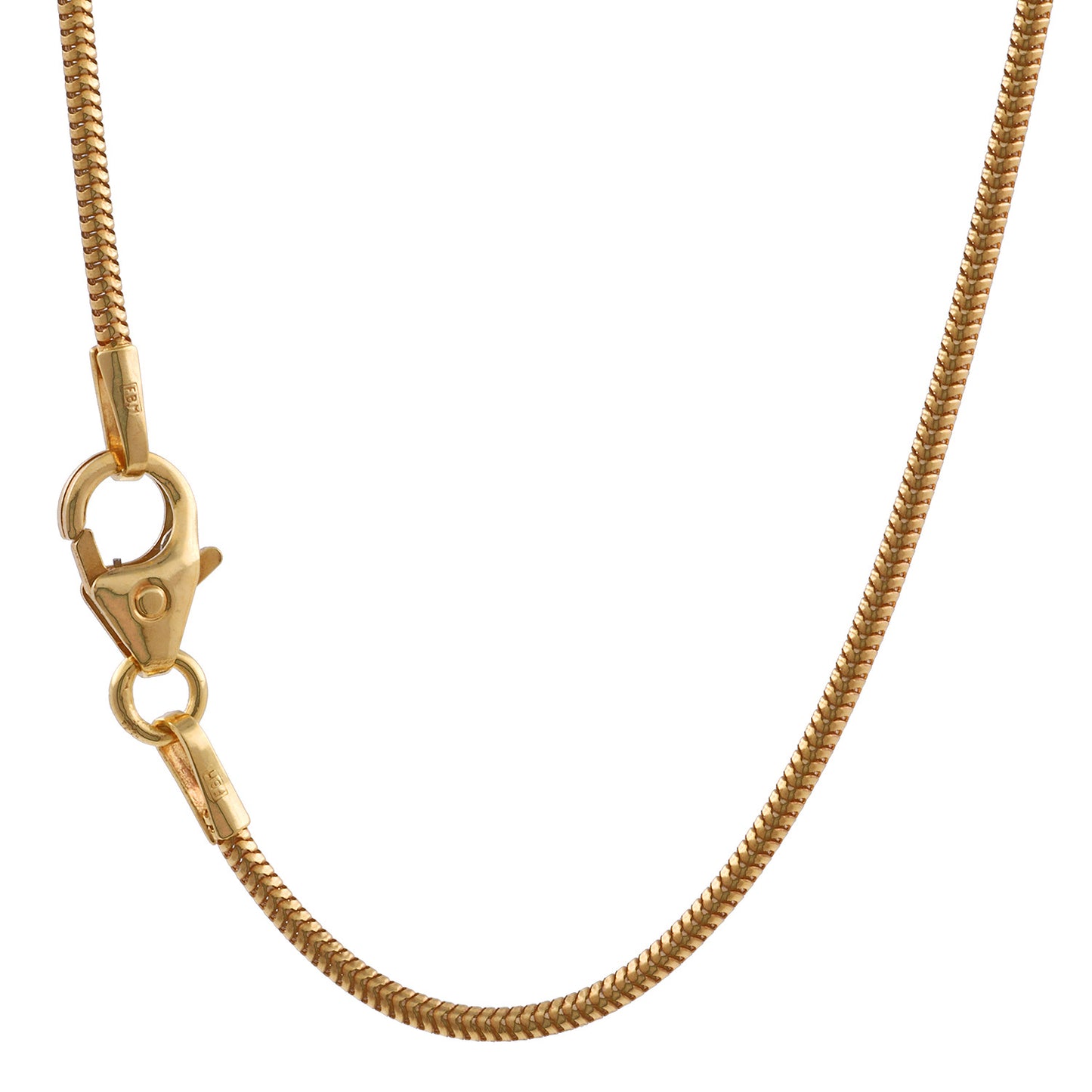 Edle Massive Goldkette Schlangenkette rund Halskette 585-14 Karat Gold