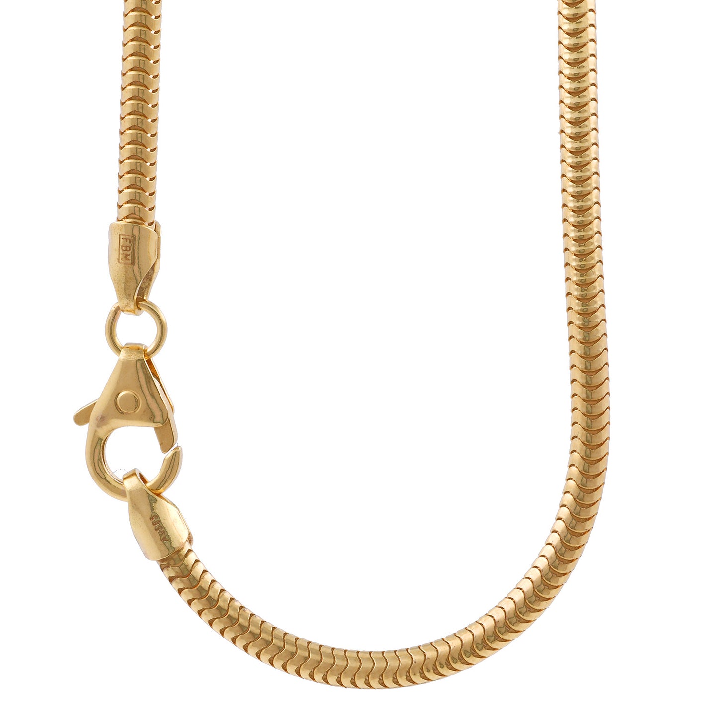 Edle Massive Goldkette Schlangenkette rund Halskette 585-14 Karat Gold