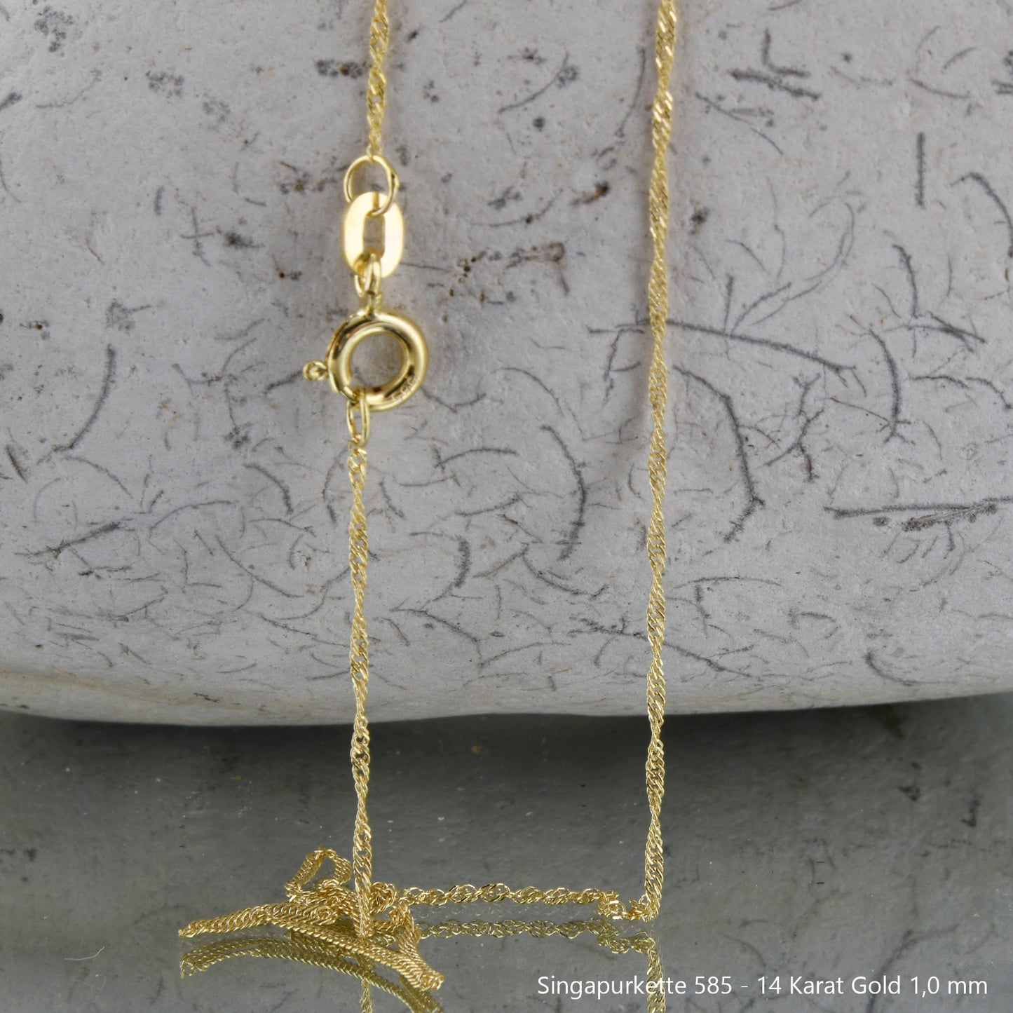 Singapurkette Halskette 585 - 14 Karat Gold Auswahl