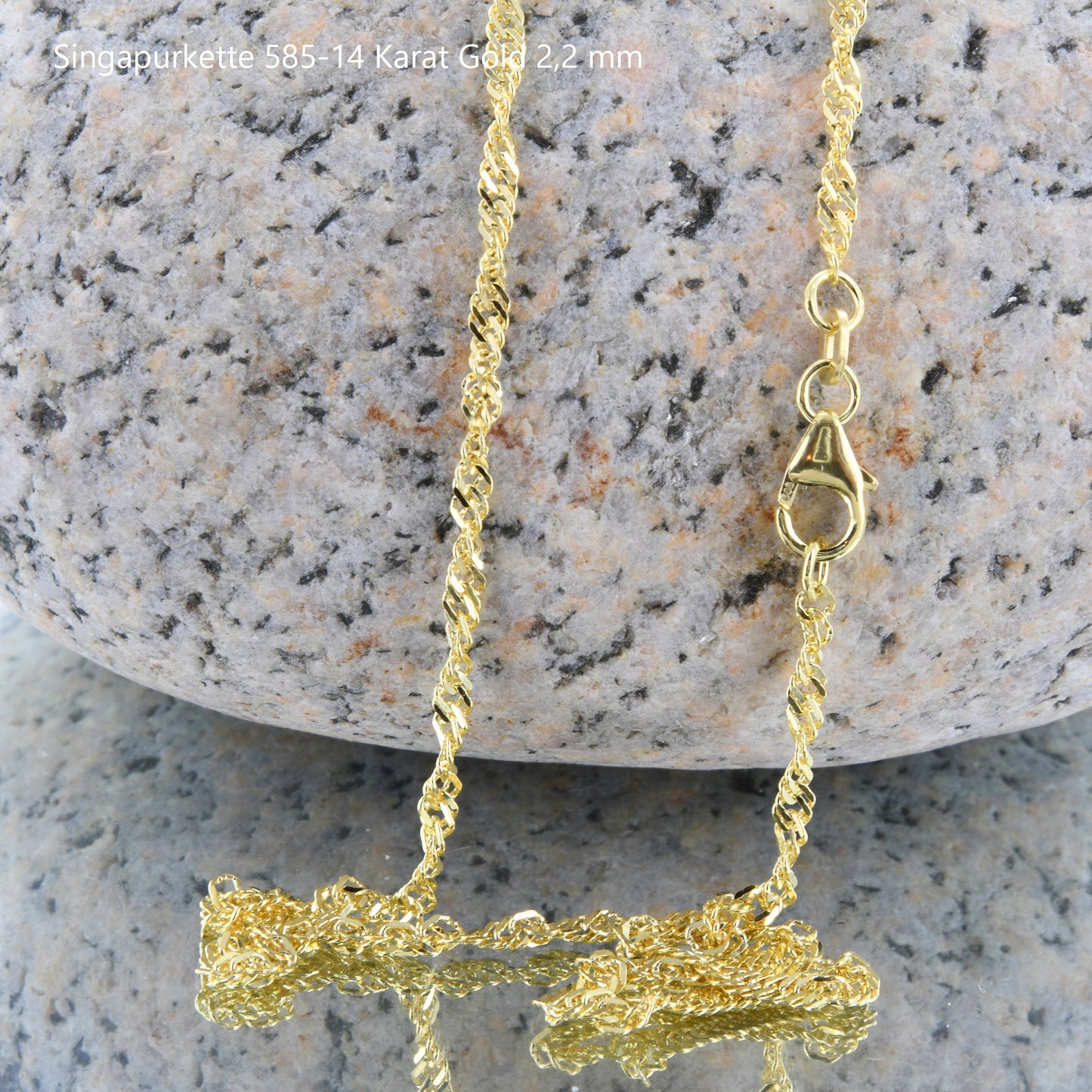 Singapurkette Halskette 585 - 14 Karat Gold Auswahl