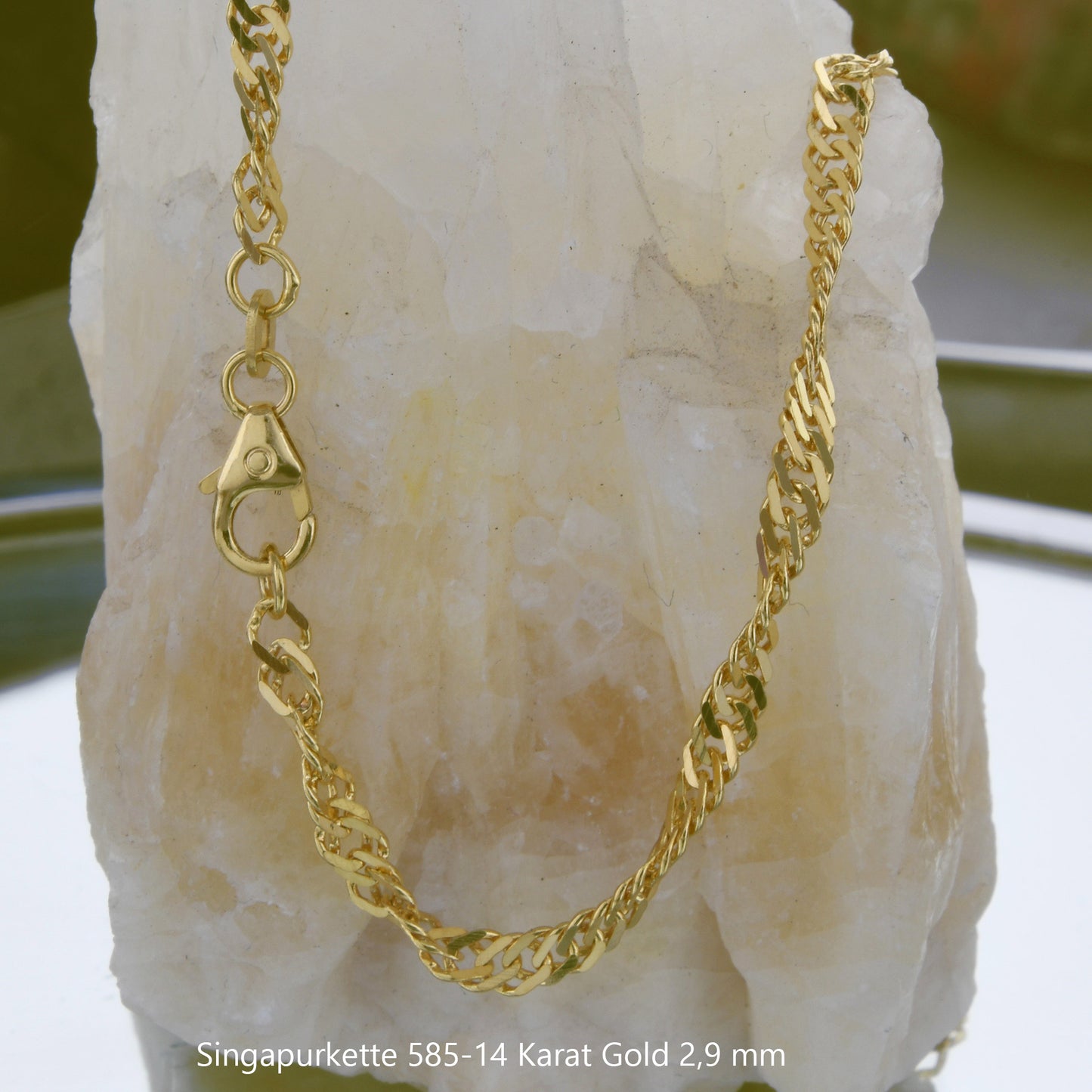 Singapurkette Halskette 585 - 14 Karat Gold Auswahl