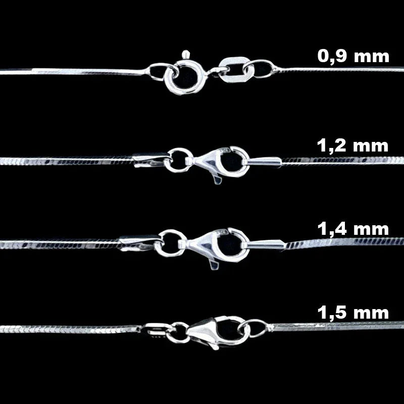 Schlangenkette Halskette 925 Sterlingsilber