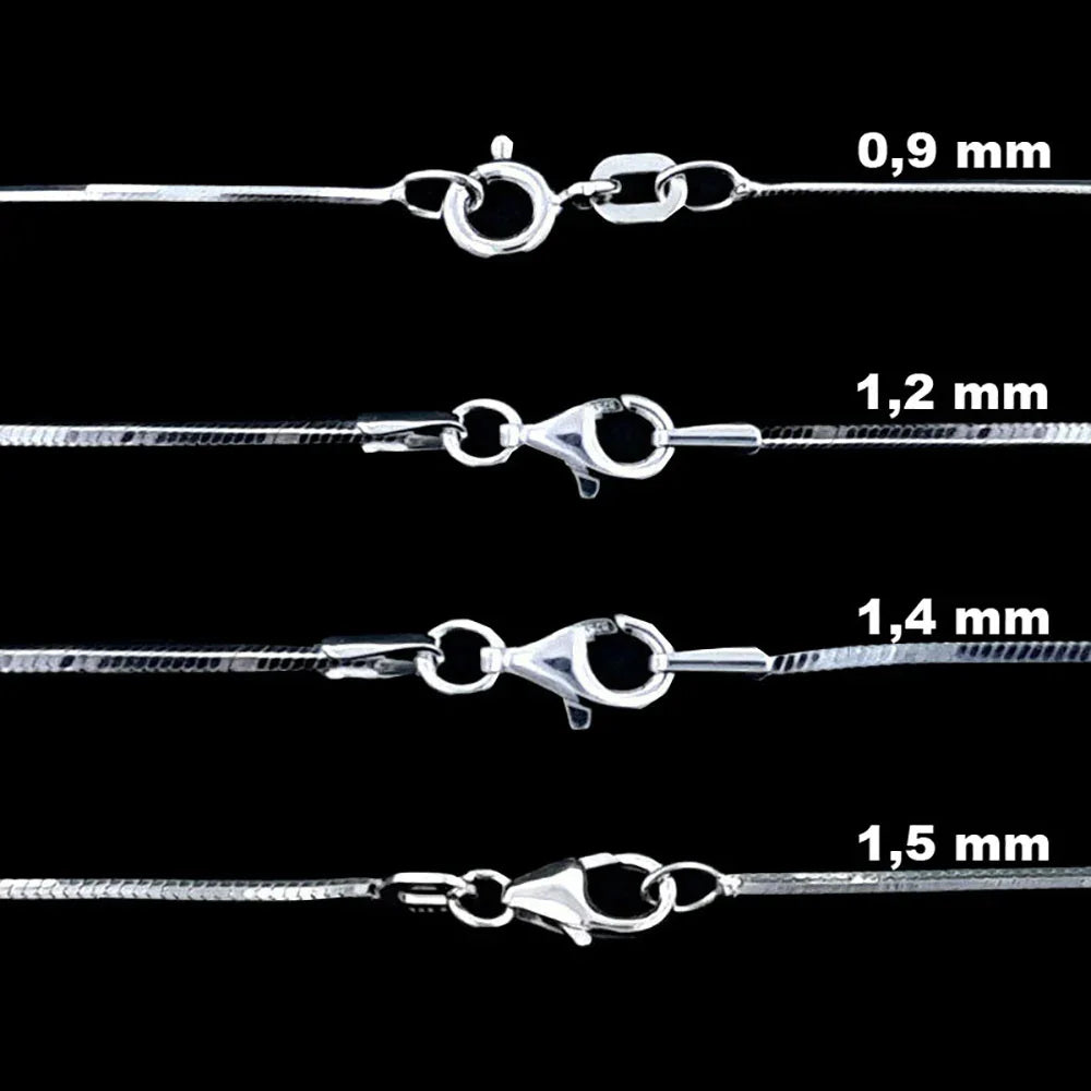 Schlangenkette Halskette 925 Sterlingsilber