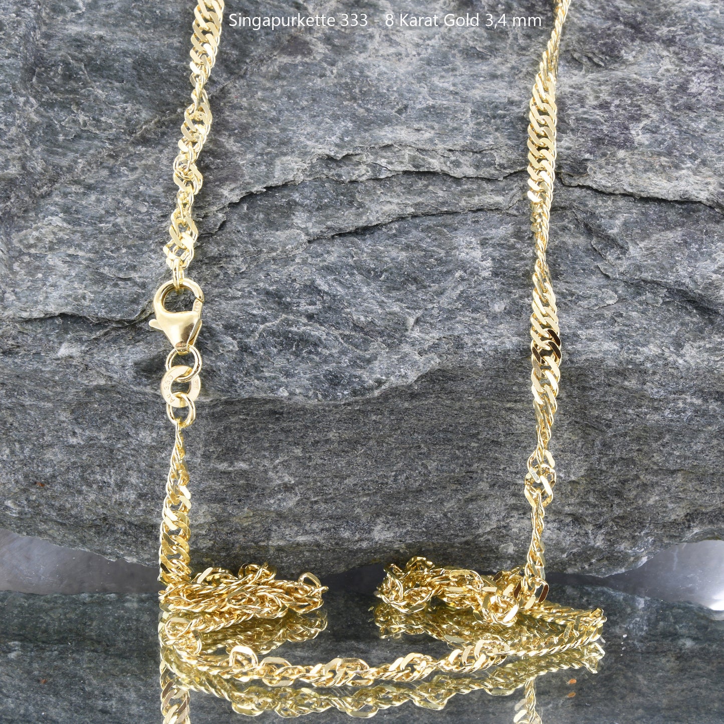Singapurkette Halskette 333 - 8 Karat Gold Auswahl