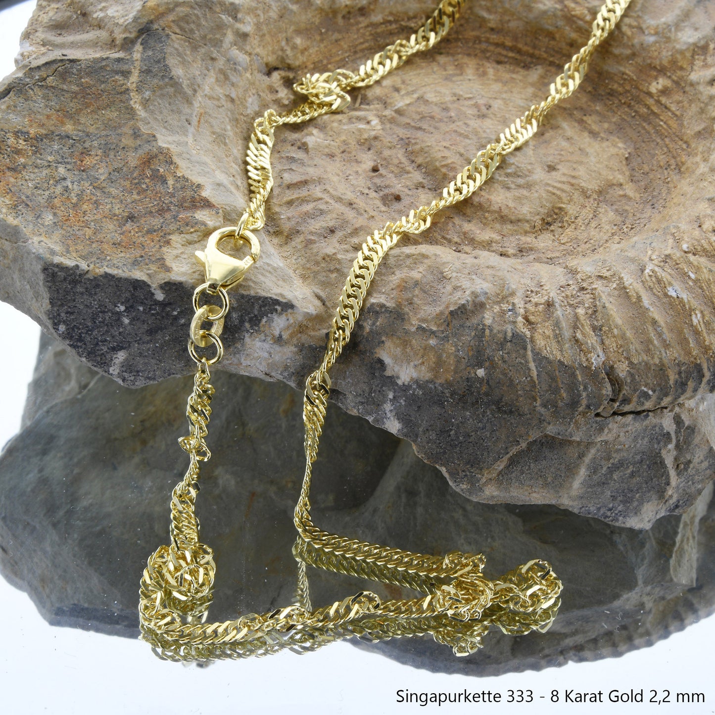 Singapurkette Halskette 333 - 8 Karat Gold Auswahl