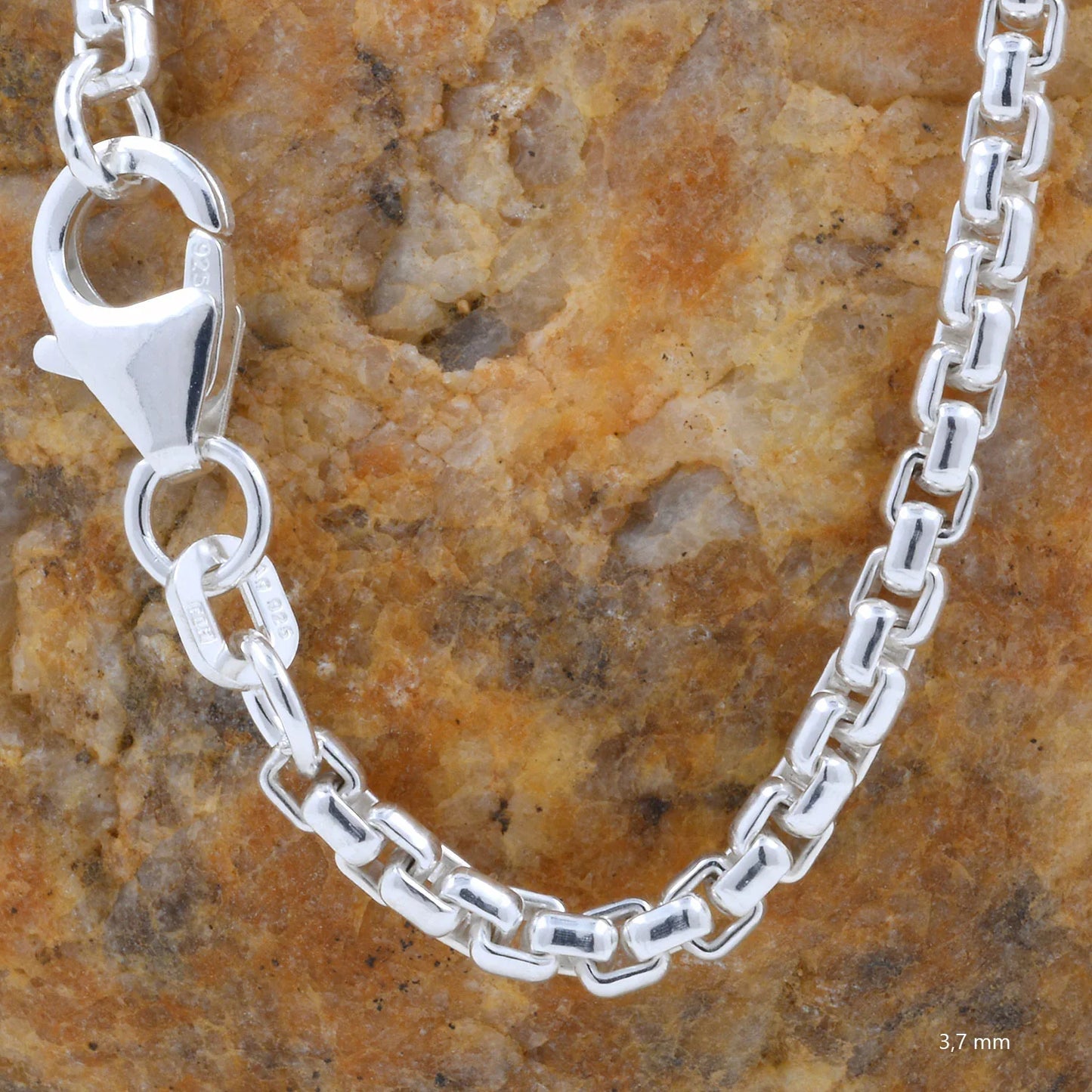 Silberkette Echt 925 Sterlingsilber Venezianerkette Silber Halskette - Damenkette und Herrenkette Made in Germany