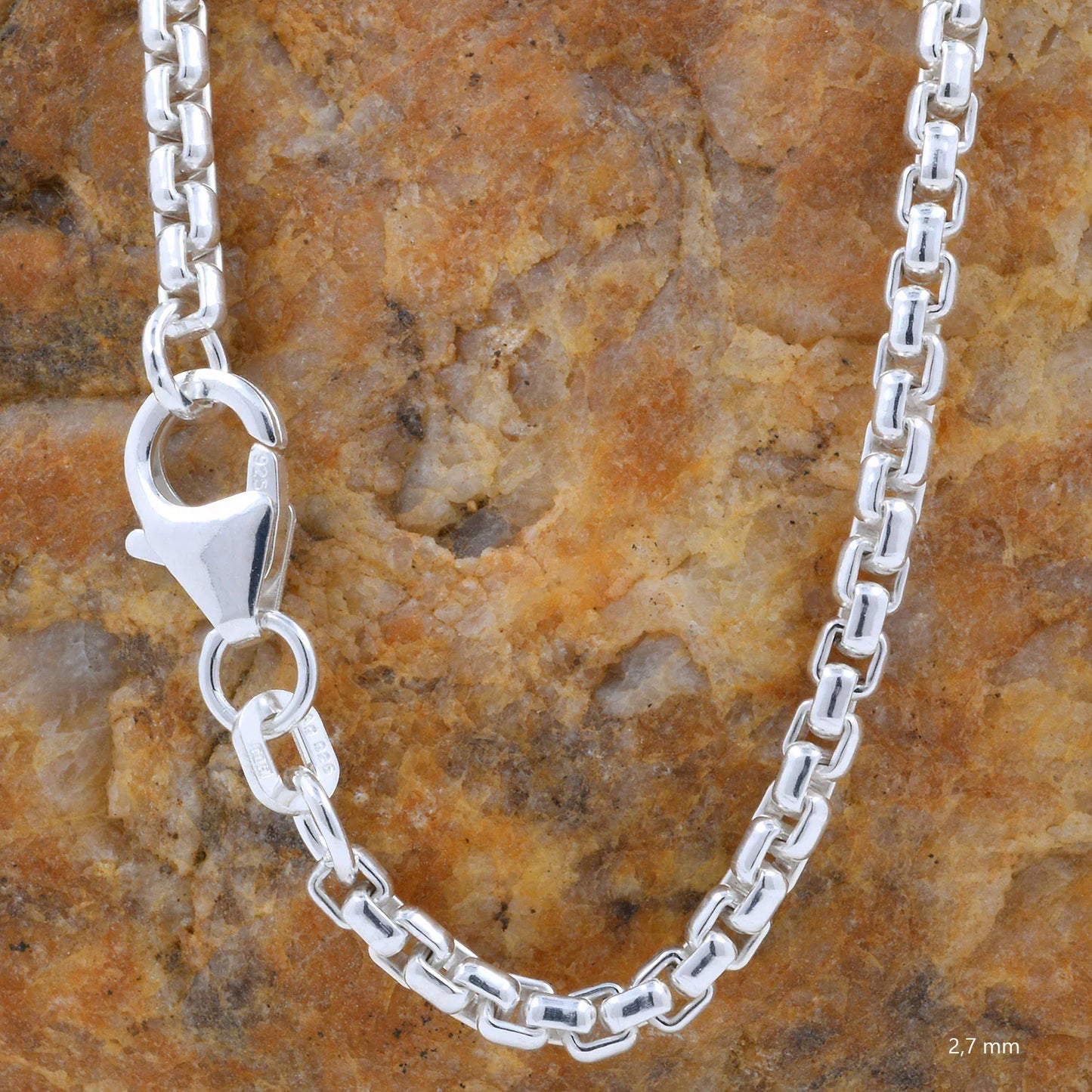 Silberkette Echt 925 Sterlingsilber Venezianerkette Silber Halskette - Damenkette und Herrenkette Made in Germany