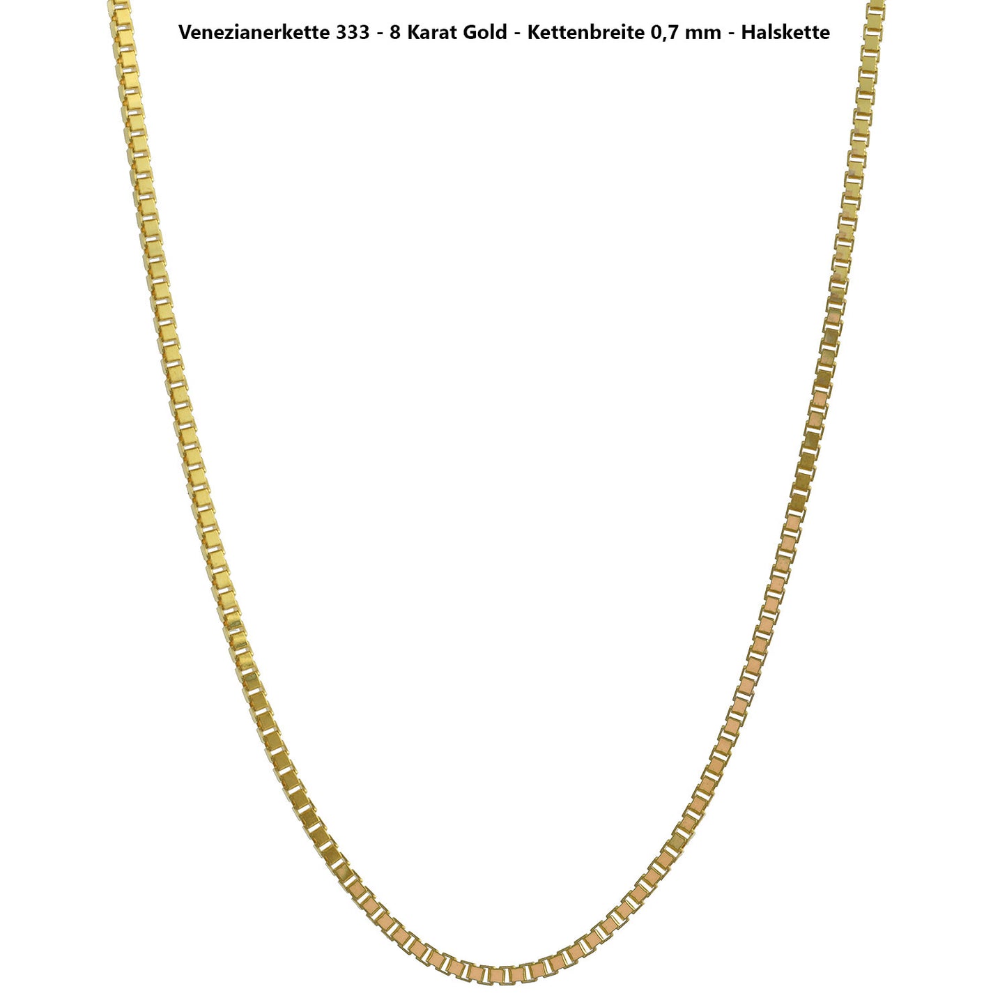 Edle Venezianerkette Halskette - 333 - 8 Karat Gold Juwelier Qualität
